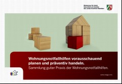Vorschaubild Vorschaubild 1: Wohnungsnotfallhilfen vorausschauend planen und präventiv handeln.