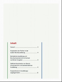 Vorschaubild Vorschaubild 2: Kooperation von Berufsschulen, den Ausbildungsbetrieben des Handwerks und überbetrieblichen Ausbildungsstätten in NRW - Eine Handreichung
