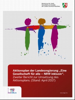 Vorschaubild Vorschaubild 1: Aktionsplan der Landesregierung "Eine Gesellschaft für alle - NRW inklusiv".