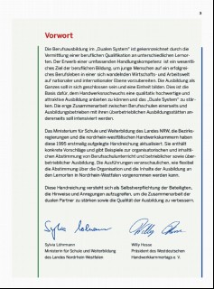 Vorschaubild Vorschaubild 3: Kooperation von Berufsschulen, den Ausbildungsbetrieben des Handwerks und überbetrieblichen Ausbildungsstätten in NRW - Eine Handreichung