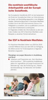 Vorschaubild 2: Der Europäische Sozialfonds in Nordrhein-Westfalen.