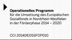 Vorschaubild 3: Operationelles Programm für die Umsetzung des Europäischen Sozialfonds in Nordrhein-Westfalen in der Förderphase 2014 - 2020